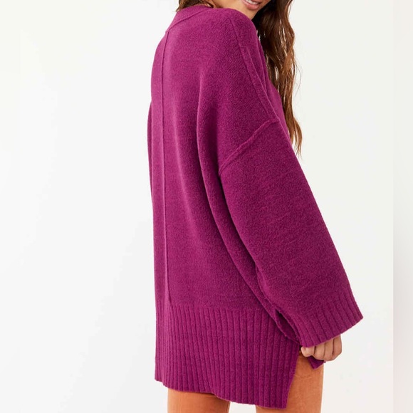 Free People Peaches Tunic Plum Small - Picture 3 of 8